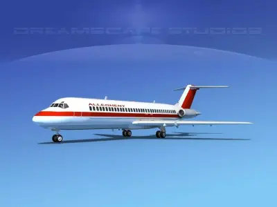Douglas DC-9-30 Allegheny 3D model