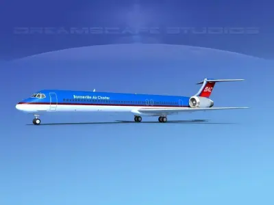 McDonnell Douglas MD83 Bonneville Air Charter 3D model
