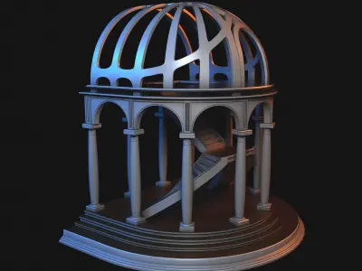 Architecture arched structure 3D model