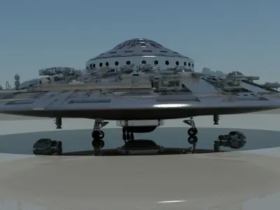 Dieselpunk airship The Walkyria 3D model