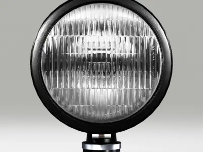 OFF ROAD FOG LIGHT 1 BLACK 3D model