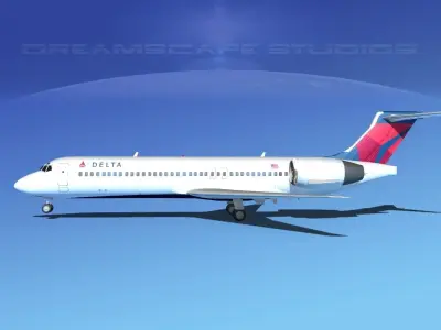 Boeing 717-200 Delta 3 3D model