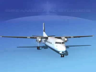 Fokker F-60 UN 3D model
