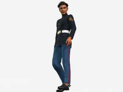 High-Quality 3D Soldier Boy Character Game Ready Rigged 3D model
