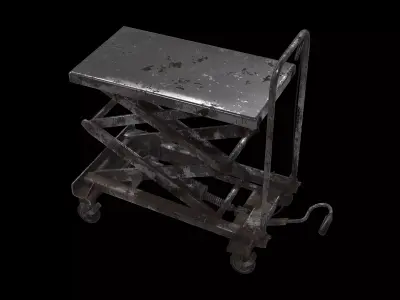 hydraulic lift trolley 3D model