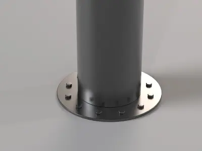 Blank outdoor billboard 3D model