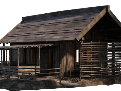 Old House 30 PBR 4K GameReady Low-poly 3D model