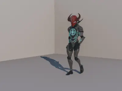 Warrior Low-poly 3D model purchase
