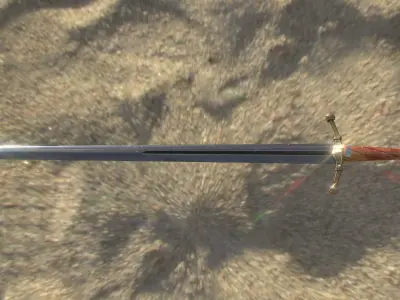 Sword and Shield Free low-poly 3D model