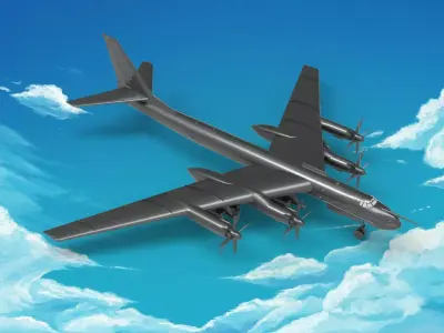 Trumpeter Tupolev Tu-95MS 3D model