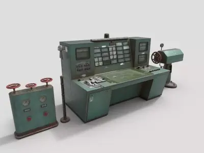 Old Powerplant Control Panel Group 3D model