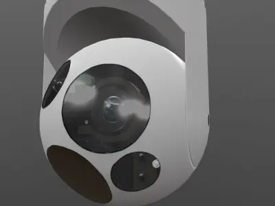 Wescam L3 White Low-poly 3D model