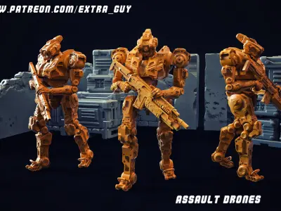 Military Drone 3D Printable 100mm 3D print model