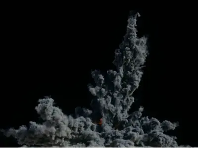 Houdini Grain Advection super fast Explosion 3D model