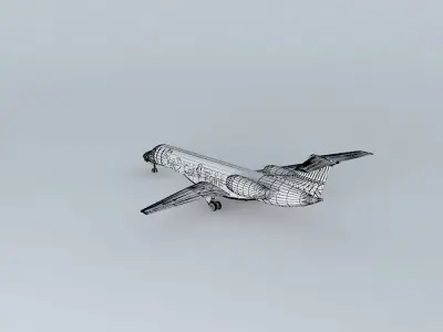 Embraer ERJ 135 Cats Paint Free 3D model