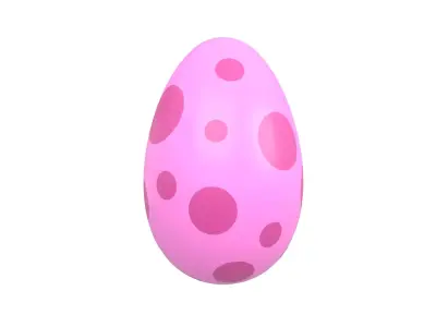 Dinosaur Egg v1 002 Low-poly 3D model