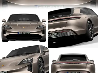 Porsche Taycan Turbo Turismo 3D model
