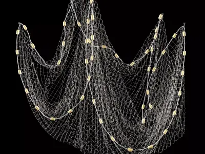 Fishnet fish net 3D model