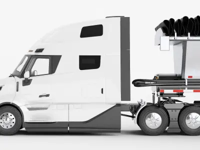  Semi Truck Generic Live Bottom Trailer 03 