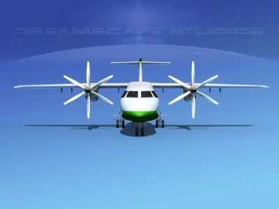 Dornier 328-130 Rocky Mountain Express 3D model