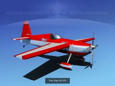 15 Zivko Edge Aerobatic Aircraft 3D Model Collection