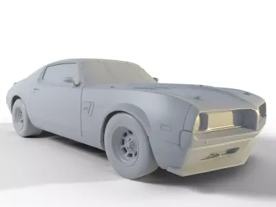 American WreckFest Car 3D model