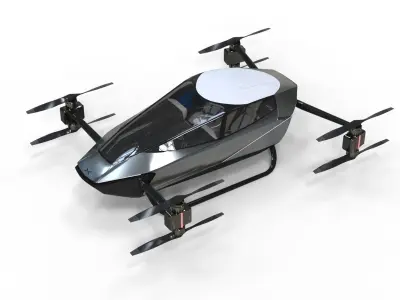 Xpeng X2 Flying car EVTOL 3D model