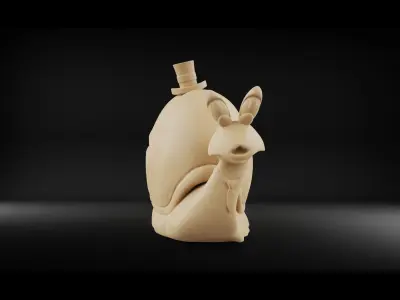 Business snail 3D model