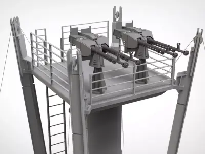 starship troopers tower 3D model