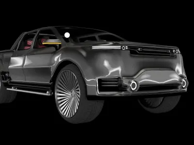 Generic Pick Up Low-poly 3D model