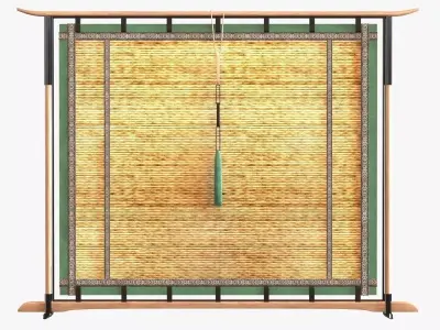 Lilian Marquand Firescreen - Bambou Tigre 3D model