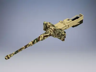 Kampfwagenkanone 88 mm KwK 36 L56 3D model