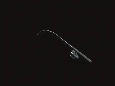 Fishing Rod V06 Low-poly 3D model
