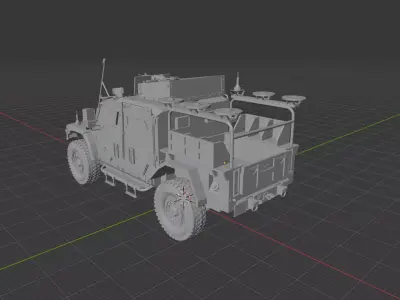 Husky TSV - British Armored Tactical Support Vehicle 3D print model