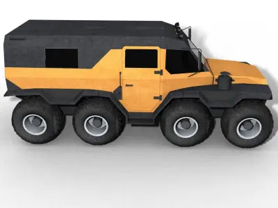 shaman all terrain vehicle Low-poly 3D model