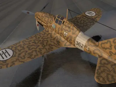 Reggiane Re-2001 Falco II 3D model