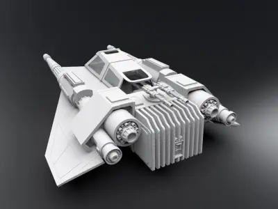 T47 Airspeeder Concept Scale model 3D print model