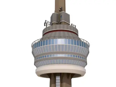 Toronto CN Tower Low-poly 3D model