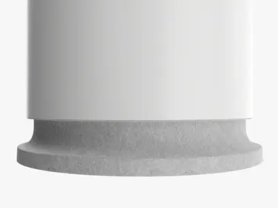 Advertising poster column mockup 3D model