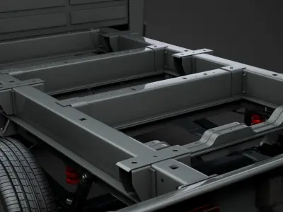 Citroen Jumper Relay Chassis Truck Single Cab 3000WB 2014 3D model