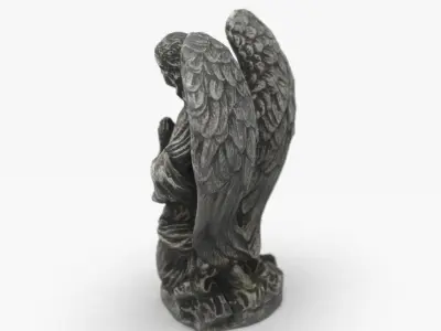 PRAYING ANGEL Low-poly 3D model