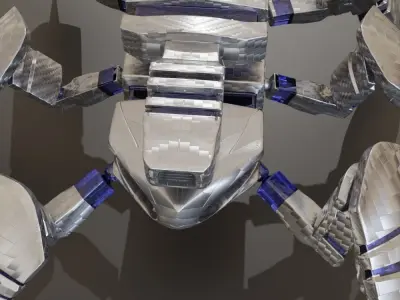 3D model super Spider sci-fi with texture Free 3D model