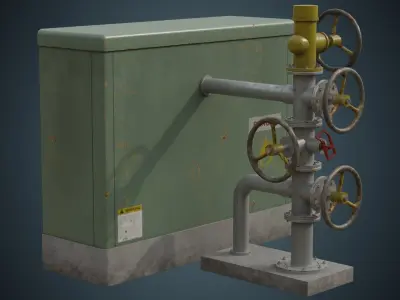 Valves 1B Low-poly 3D model
