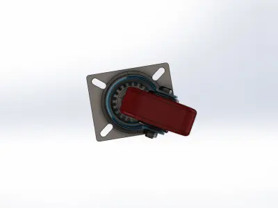 Rodizio Schioppa GL 414 PE Wheel 3D model