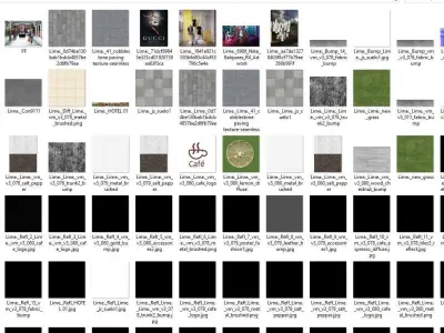 Exterior Retail Mall Animation Low-poly 3D model