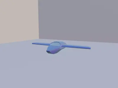 3D Plane toy Low-poly 3D model