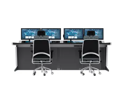 Control Room Desk  06 3D model