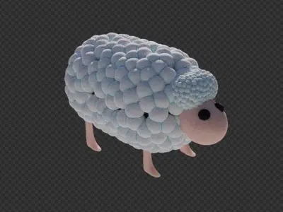 Simple sheep 3D model