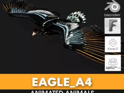 Eagle A4 3D model