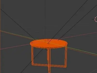 coffee table - marble Free 3D model